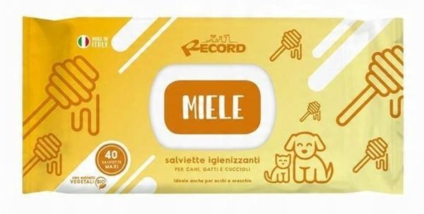 Chusteczki dezynfekujące dla psów i kotów 40 szt miodowe