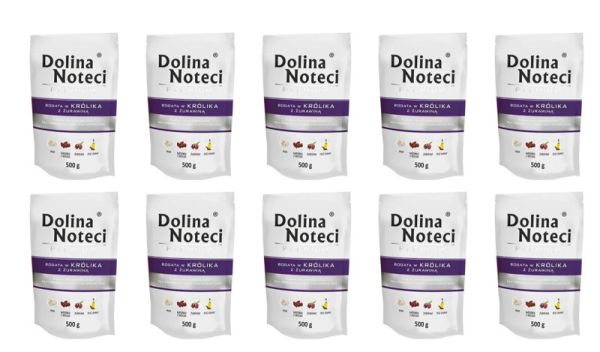 DOLINA NOTECI Premium Bogata W Królika Z Żurawiną 10 x 500 g