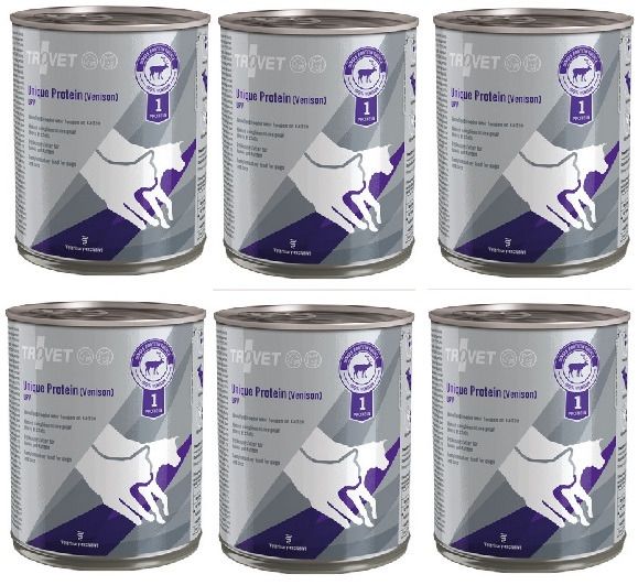 TROVET Unique Protein Venison UPV dla psa i kota dziczyzna 6x800 g