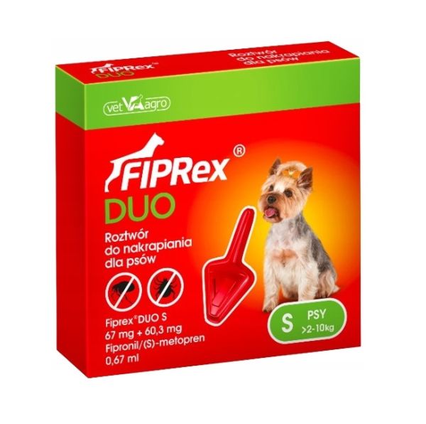 Fiprex Duo pipeta dla psów małych 2-10 kg