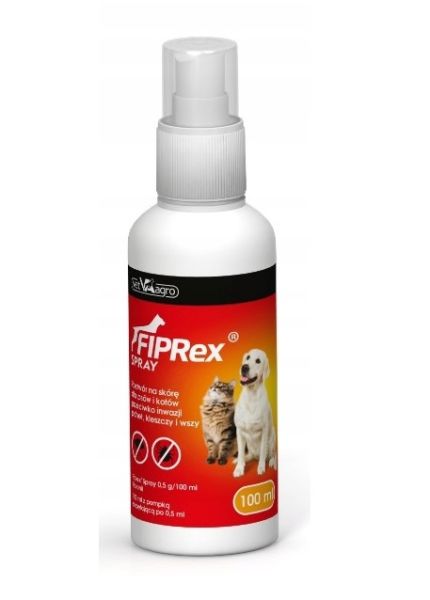 Fiprex spray do odstraszania pcheł dla psów 100 ml