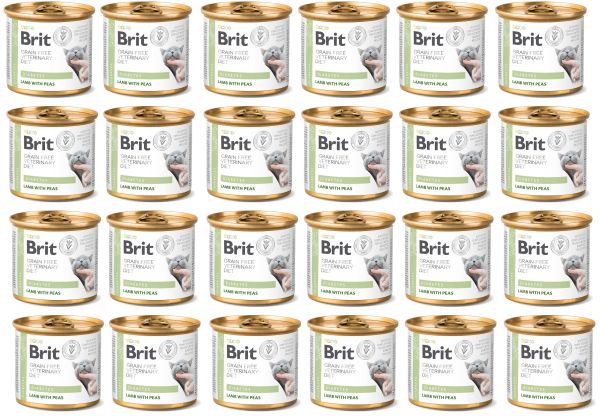 BRIT Veterinary Diet Diabetes Lamb &amp; Pea na cukrzycę dla kota 24x200 g