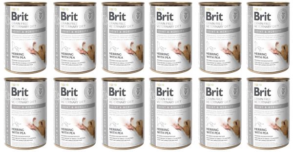 BRIT Veterinary Diet Dog Joint &amp; Mobility karma na stawy dla psa 12x400 g