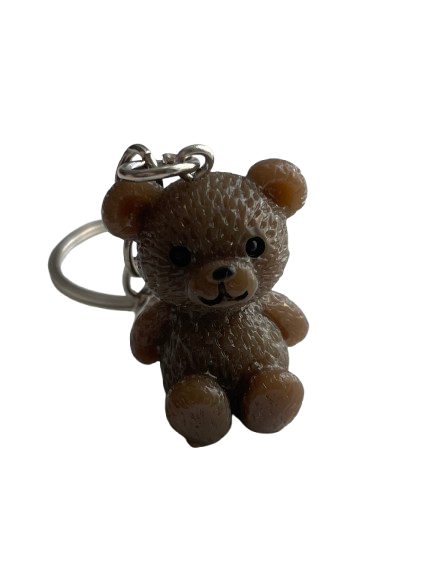 Brelok niedźwiedź ciemnobrązowy + woreczek