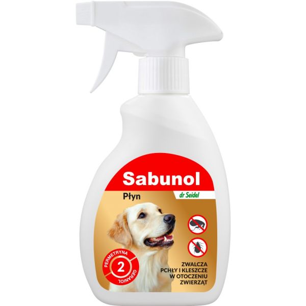 SABUNOL preparat przeznaczony do zwalczania pcheł w otoczeniu zwierząt 250 ml