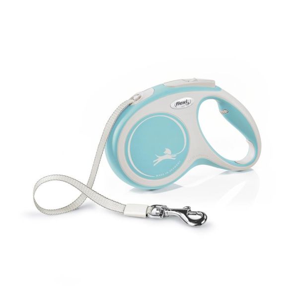 FLEXI New Comfort M Tape 5 m light blue smycz automatyczna