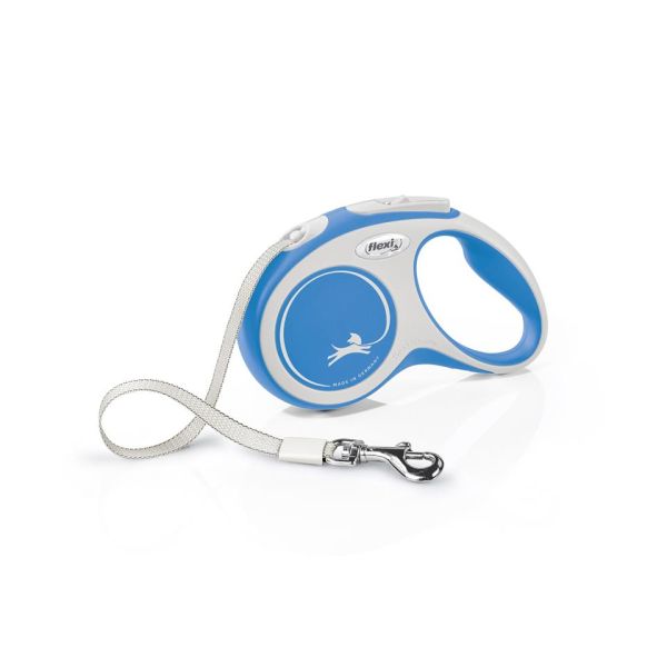 FLEXI New Comfort S Tape 5 m blue smycz automatyczna