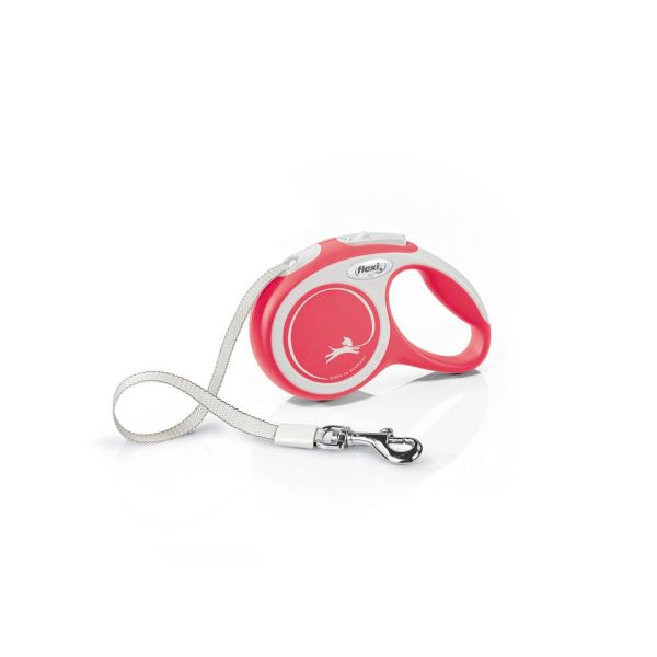 FLEXI New Comfort XS Tape 3 m red smycz automatyczna