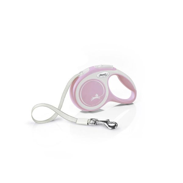FLEXI New Comfort XS Tape 3 m rose smycz automatyczna