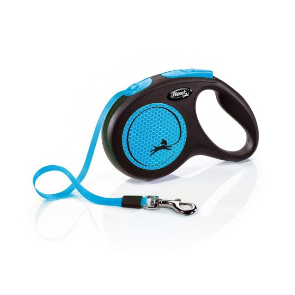 FLEXI New Neon M Tape 5 m blue smycz automatyczna