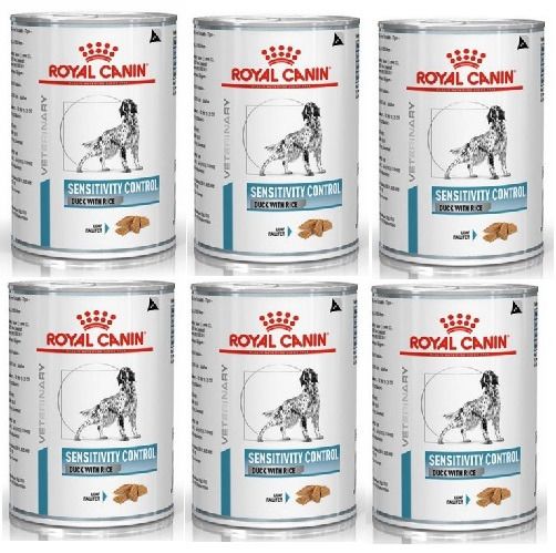 ROYAL CANIN Dog sensitivity control duck 6 x 410 g karma mokra dla dorosłych psów wykazujących niepożądane reakcje na pokarm
