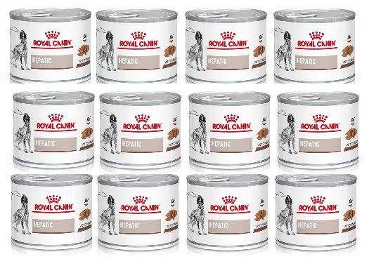 ROYAL CANIN Hepatic 12 x 200 g mokra karma mokra dla dorosłych psów ze schorzeniami wątroby