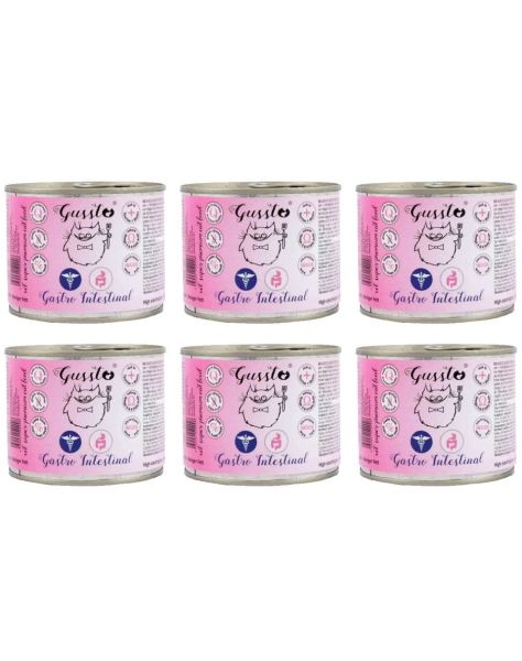 GUSSTO Vet Gastro Intestinal indyk na problemy gastryczne 6x200 g