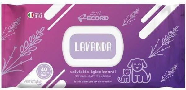 Chusteczki dezynfekujące dla psów i kotów 40 szt lawendowe