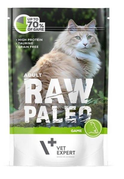 VET EXPERT RAW PALEO Adult game 100 g mokra karma dziczyzna