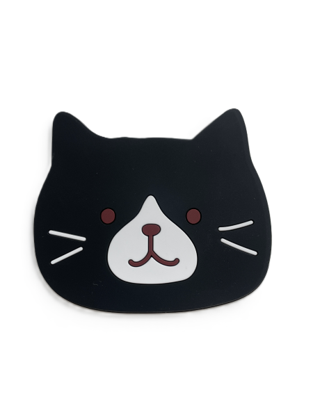  Silikonowa podkładka w kształcie kota, czarna