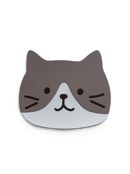  Silikonowa podkładka w kształcie kota, szara