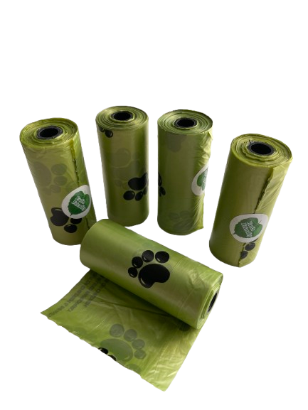 Woreczki na psie odchody, 5 rolek / 75 worków