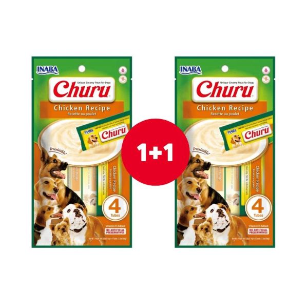 INABA Churu Chicken recipe 4x14g kurczak dla psów (1+1 GRATIS)