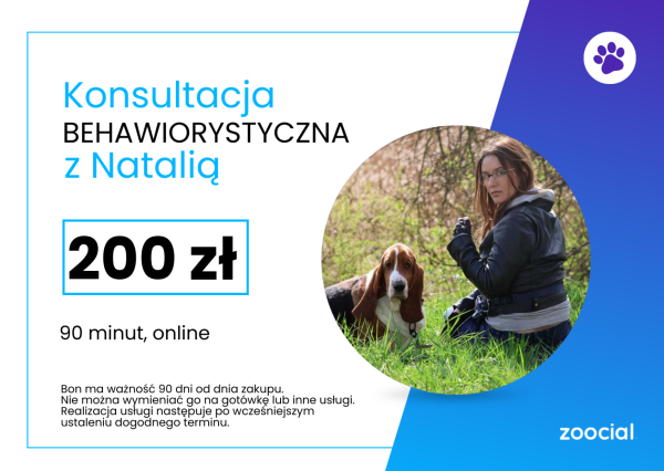 Konsultacja behawiorystyczna online z Natalią 