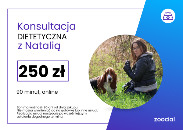 Konsultacja dietetyczna dla psów online z Natalią 