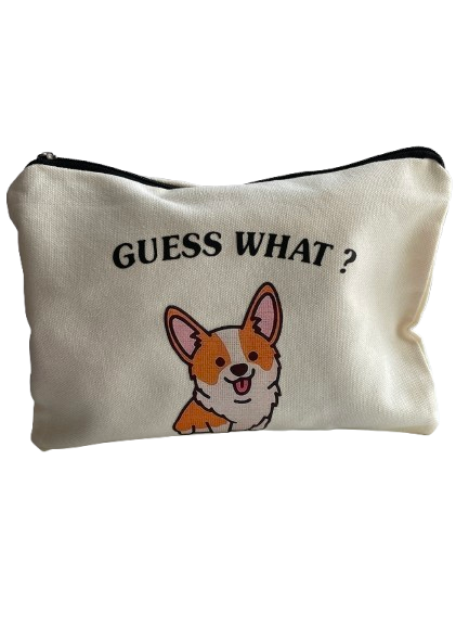 Kosmetyczka z corgi Guess What? 22x15 cm