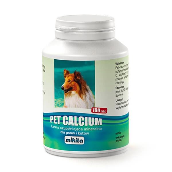 Mikita PET-CALCIUM 100 TABLETEK wapń dla psa i kota