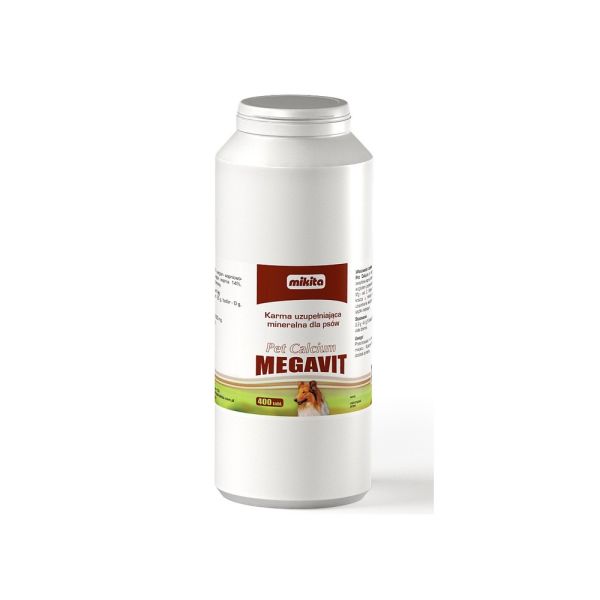 MIKITA Pet Calcium Megavit 400 tabl niedobór wapnia