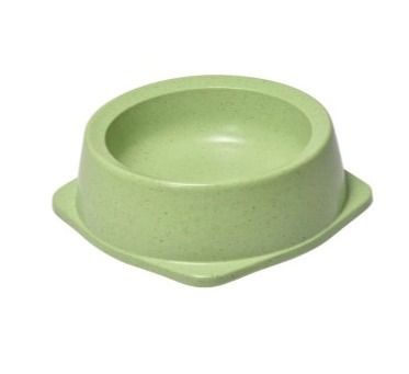 Miska bambusowa z gumą antypoślizgową zielona m 17,5x26,3x5,6cm 0,4 l