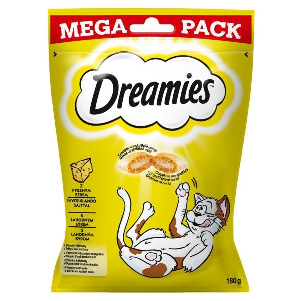 DREAMIES Mega Pack 180 g przysmak z pysznym serem dla kota