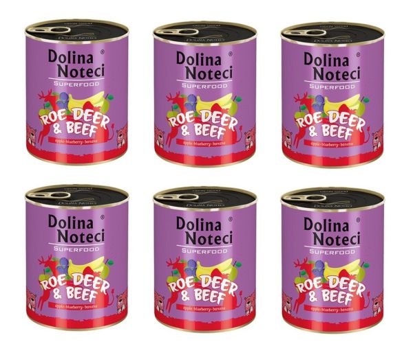 DOLINA NOTECI Premium SuperFood sarna i wołowina 800 g x 6 szt.