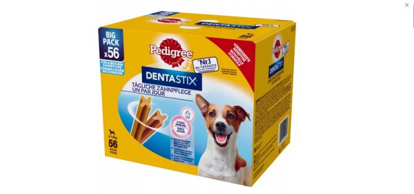 PEDIGREE DentaStix (średnie rasy) przysmak dentystyczny dla psów 56 szt. - 8x180g