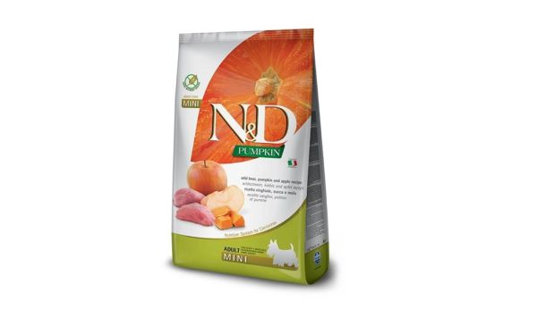 FARMINA N&amp;D GF Pumpkin Boar &amp; Apple Adult Mini 7 kg dla psów małych ras