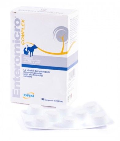 Enteromicro complex 32 tabl połączenie probiotyku i prebiotyku dla kotów i psów