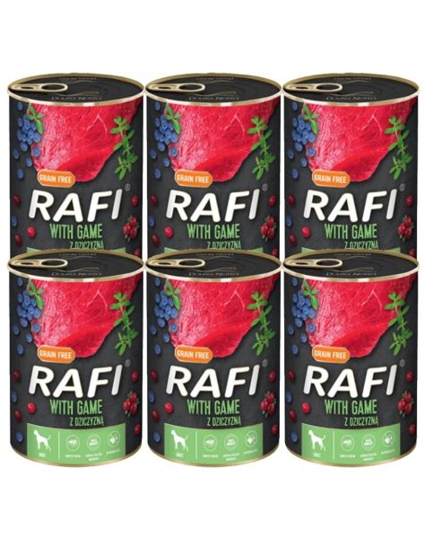 RAFI Game z dziczyzną mokra karma dla psa 6x800 g