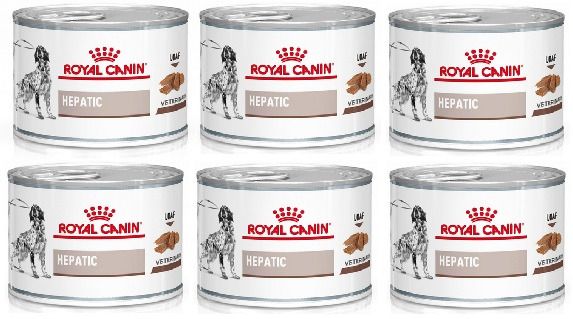 ROYAL CANIN Hepatic 6 x 200 g karma mokra dla dorosłych psów ze schorzeniami wątroby