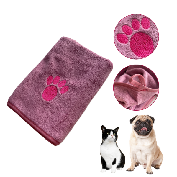 Ręcznik z mikrofibry 75x35 cm różowy