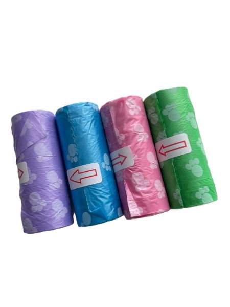 Woreczki na psie odchody, 4 rolki/60 worków, łapka