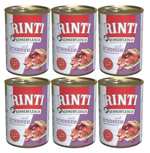 RINTI Kennerfleisch Ham z szynką 6x400 g