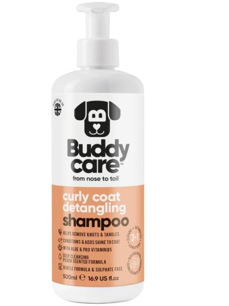 BUDDYCARE Szampon dla psów rozplątywanie kręconej sierści 500 ml