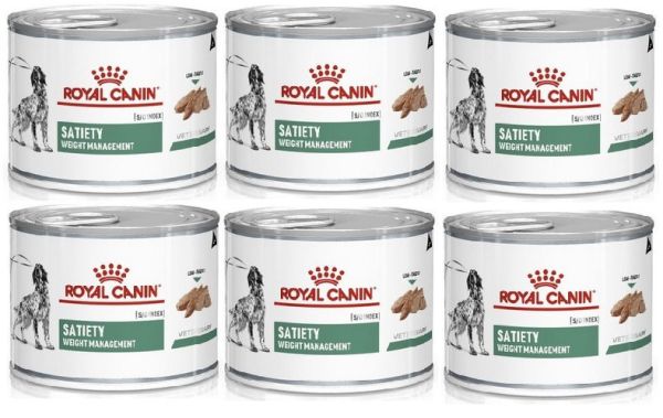 ROYAL CANIN Satiety Weight Managment Canine 6 x 195 g karma mokra dla dorosłych psów otyłych/ z nadwagą