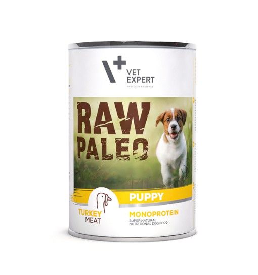 VET EXPERT RAW PALEO Puppy turkey 400 g mokra karma dla szczeniąt indyk