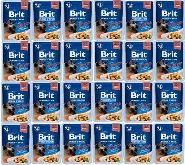 BRIT Premium By Nature Fillets in Gravy for Sterilized cats z kurczakiem 24x85g