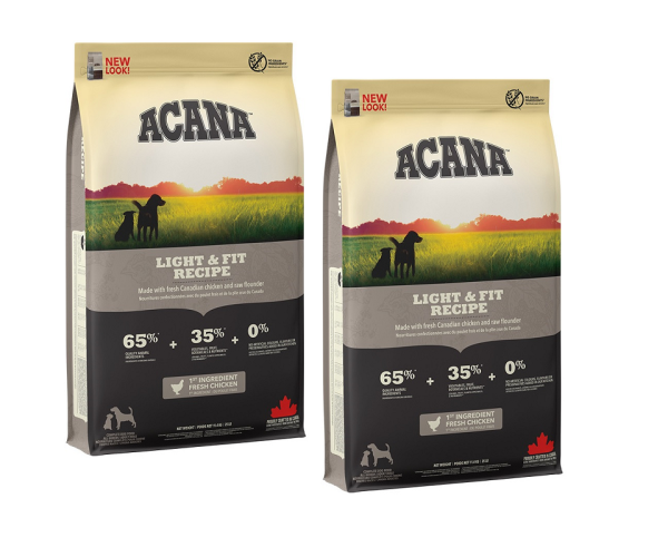 ACANA Light &amp; Fit Dog 22.8 kg (2 x 11.4 kg)