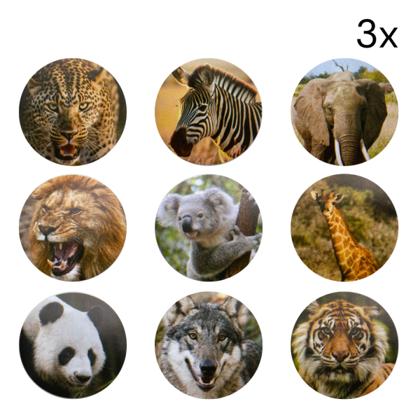 Naklejki Zoo party 27 szt.